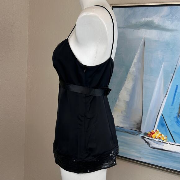Ann Taylor Loft Camisole black satin with sequin trim
Size 8 NWOT - Picture 5 of 10